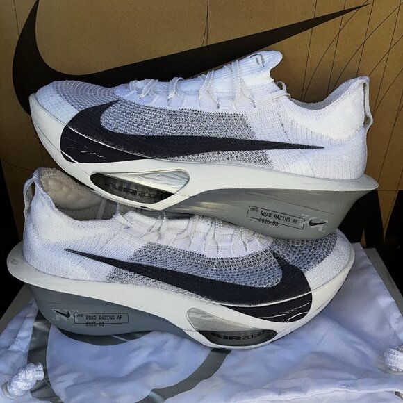NBY Nike Air Zoom Alphafly Next% 3 White Grey FD8311 101 Mens Size 8 main image 5
